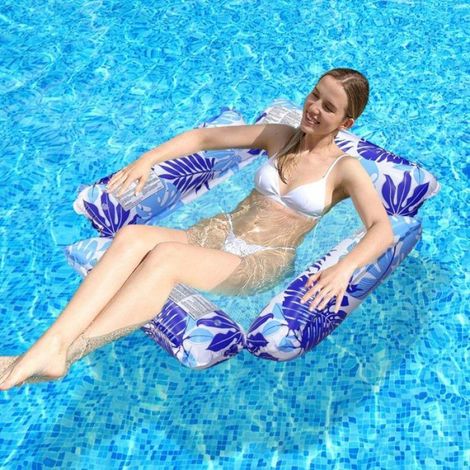 Hamac à eau inclinable gonflable flottant matelas de natation mer anneau de natation piscine fête jouet inclinable natation - B (1/3)