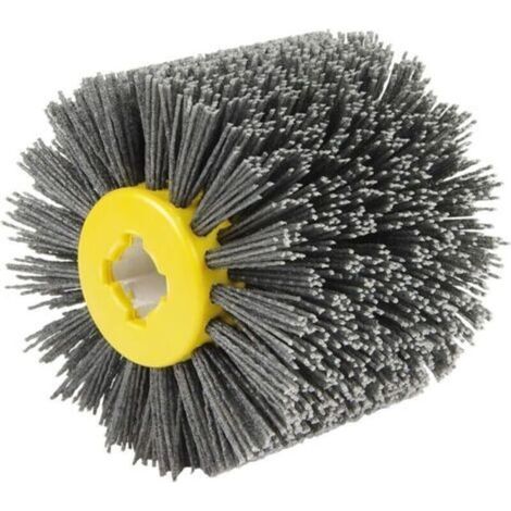 Brosses Abrasives 80 Roue De Polissage Abrasifs Fil Roue Diamètre 120mm Noire(80) (1/4)