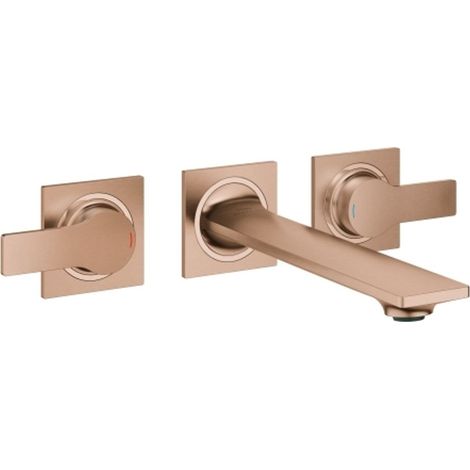 GROHE Mitigeur 3 trous mural Allure 201932 FMS bec 208mm warm sunset brossé, 20193DL2