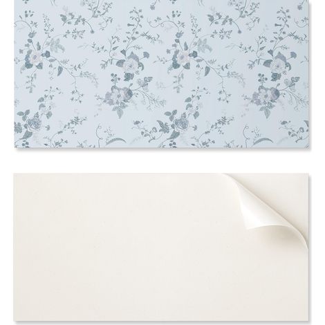 Azulejos de vinilo autoadhesivos para pared de interiores con estampado floral sobre fondo de 10x40x20 cm.