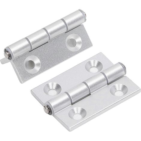 charnières en aluminium pliables à ouverture plate avec douille en résine épaisse pour portes et outils de menuiserie (1/5)