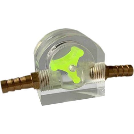 Indicateur de débit d'eau 8 mm, débitmètre en acrylique, outil de mesure de bureau, type B à refroidissement liquide (1/5)