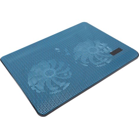 Support de refroidissement pour ordinateur portable, refroidisseur à double ventilateur silencieux, diamètre des trous : 1,5 mm, accessoires de jeu pour ordinateurs portables jusqu'à 17 pouces. (1/5)