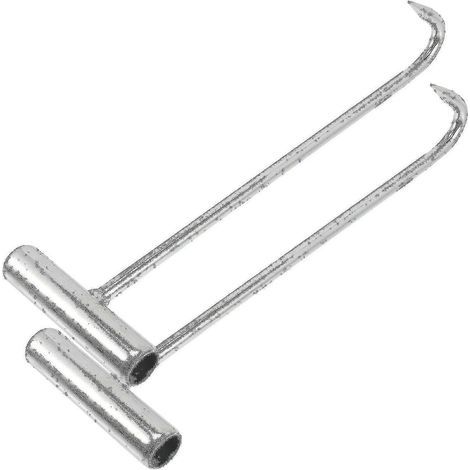 crochets pour plaques d'égout, outils de levage pour plaques d'égout, crochets de traction, lève-grilles d'égout (1/2)