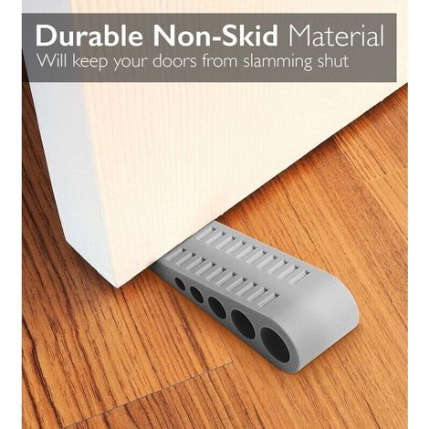 Arrêt de porte d'équipement de protection de sécurité 4pcs style A gris simple (1/3)