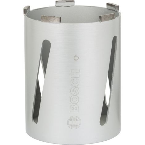Bosch – Couronne de forage à sec diamantée 117 mm – Longueur 150 mm – 6 segments de 7 mm – Pour maçonnerie et béton armé