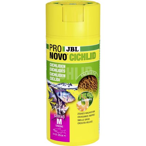 JBL Fischfutter Pronovo Cichlid Grano M Fischfuttergranulat 250 ml Granulat