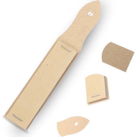 Feinkörniges Schleifpapier für Bleistifte, Graphitstifte und Wachsmalstifte, Länge 12 cm (1/5)