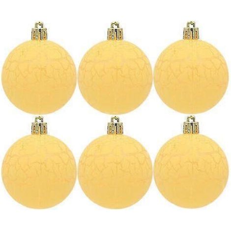 Lot De 6 Boules De Noël Pour Sapin, Ornements Suspendus Pour Sapin De Noël, Décoration Pour Fête Et Maison Bleu (1/2)