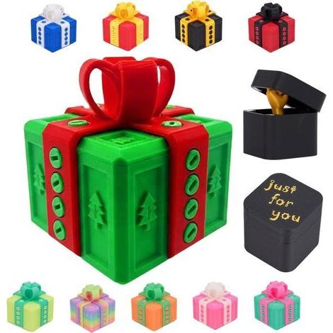 KLVGTIFS PU – Mittelfinger-Überraschungsbox, 3D-gedruckte Geschenkbox, wirklich nervige, langweilige Geschenkbox, Überraschungsboxen, Geburtstag (E) (1/5)