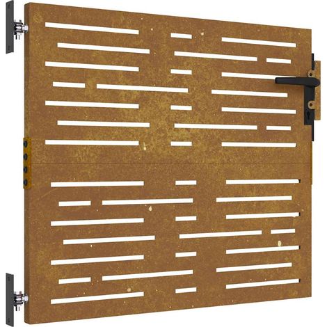 Maison Exclusive - Gartentor 85x75 cm Cortenstahl Quadratisches D