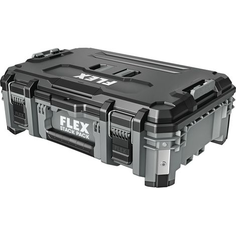 Flex – Boîte de rangement pour outils 560 x 397 x 209 mm – Plastique résistant aux chocs – Fermeture à verrou métallique – IP65 (1/5)