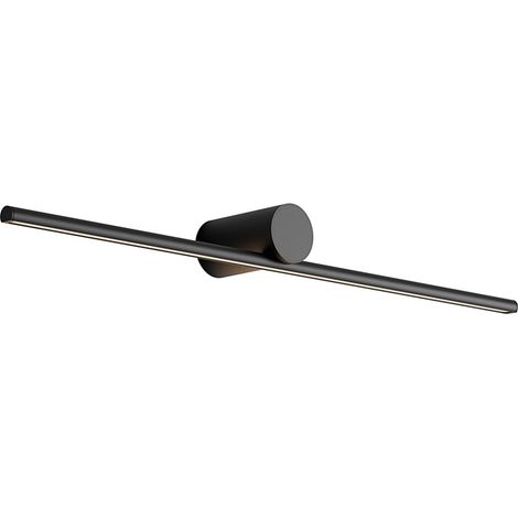 Daisho Applique a parete LED 6W IP54 3000K CRI90 Nero - Rossini Group - Lampada design in alluminio con diffusore in PMMA opale dimmerabile (1/5)