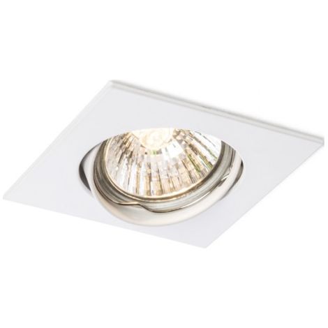 Faretto da incasso TOPIC SQ inclinabile bianco opaco 230V GU10 50W