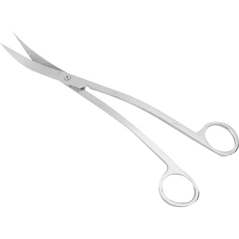 Ciseaux en acier inoxydable pour plantes aquatiques, outils de nettoyage pour aquarium et bassin, ciseaux ondulés (1/5)