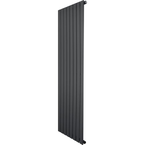 Flat Single Column Radiator - 1600 x 560mm - Anthracite Grey (1/5)
