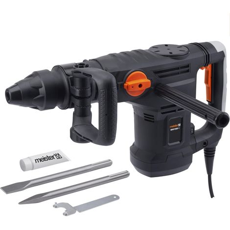 Marteau de démolition 1600 W, MAH1600-1 – Mandrin SDS-Max – Puissance de frappe 25 joules – Poignée anti-vibration – Avec burin plat et pointu/marteau perforateur dans la mallette/Marteau (1/5)