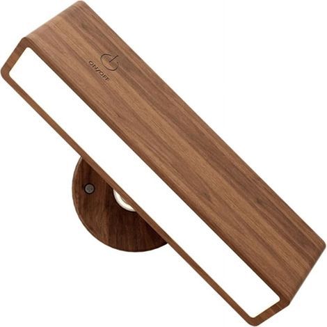 Applique Murale Rechargeable En Bois - Variateur De Luminosité - 3 Températures De Couleur - Pour Chambre À Coucher - 1 Pièce (1/5)