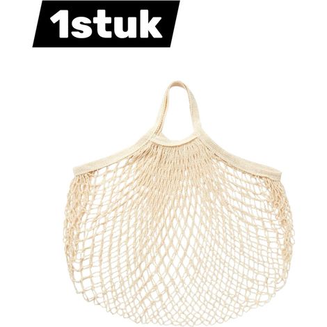 1 sac filet de courses beige en coton avec poignée pliable portable et réutilisable pour fruits légumes et achats au supermarché solution légère et compacte pour rangement et transport quotidien (1/5)