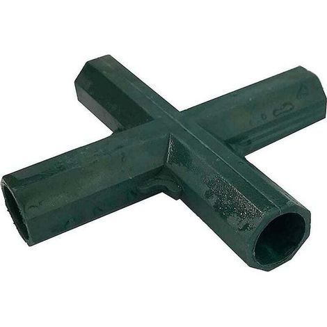 4pcs Garden Frame Corner Connector 4 Way Pipe Connector Greenhouse Corner Connector Furniture Frame 16mm Interior(flat 4 way) (1/4)