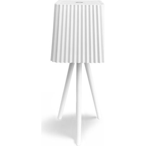 Lampada da tavolo in alluminio senza filo touch dimmerabile USB colore bianco