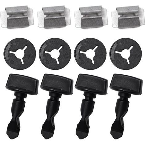 Lot de 12 vis d'attelage remorque Vis pour la pince de fixation du pare-chocs pour A3 8P A1 Q5 Q7 TT Golf 4 5 6 7 Transporter T3 T4 T5 T6 Polo CC Jeta 6N0129355 (1/5)