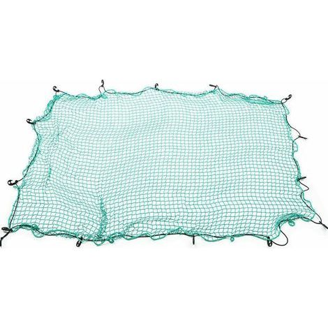 Filet de chargement pour pickup et camion avec 15 crochets - 2 m x 3 m - Filet élastique robuste pour voiture, VTT, bateau, SUV, camionnette, remorque, motoneige - Charge sécurisée (1/5)