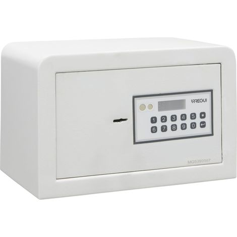 Coffre fort à code et à clé Coffre-fort de sécurité double sécurité verrouillage combinaison et clé Petit Coffre fort discret pour maison, bureau, rangement 20x31x20 cm 8L (1/5)