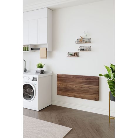 Table pliante murale pour petits espaces,adaptable à buanderie,garage,bureau,cuisine et salle à manger.-Chi