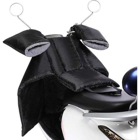 Delantal universal para piernas de scooter con funda para manillar, protección contra el frío y la lluvia - Delantal universal para piernas de scooter (1/4)