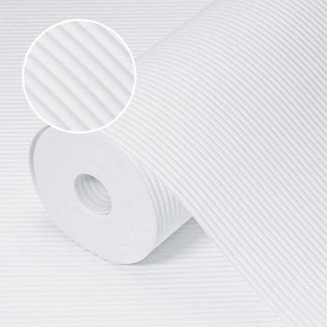 Tapis Fond de Tiroir Non-Adhésif, Tapis Frigo en EVA Antiderapant, Plastique Tapis Refrigerateur Placard Etagere Protection, pour Meuble, sous Evier Cuisine (Blanc/30cmx300cm) (1/5)