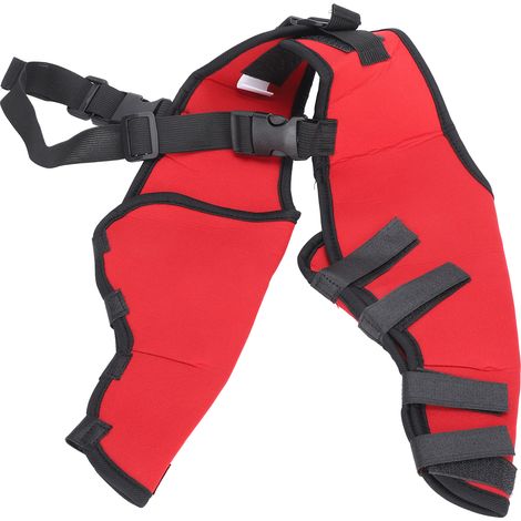 Protecteur de jambe de chien, protection chirurgicale des blessures articulaires, genouillère de récupération, accessoire pour animaux de compagnie, rouge M (1/5)