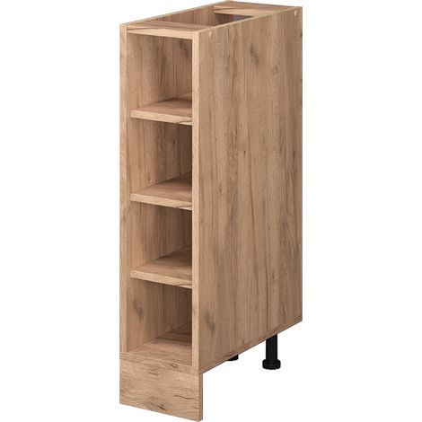 Scaffale da cucina R-Line, Quercia dorata, 20 cm senza piano di lavoro, Vicco (1/4)