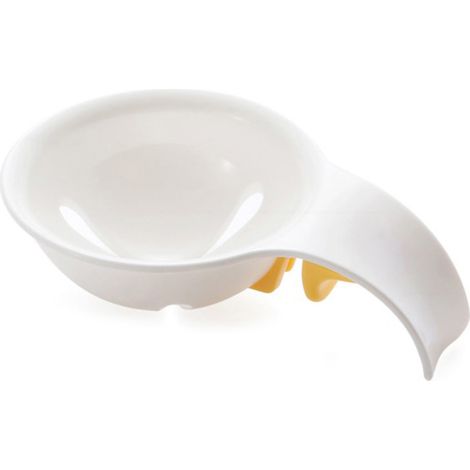 2 pièces Mini séparateur de jaune avec support en plastique Silicone séparateur de jaune blanc séparateur cuisine Gadget de cuisine outil de tamis (1/2)