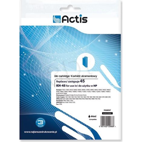 ACTIS KH-45 - Reemplazo de tinta HP 45, negro, 44 ml