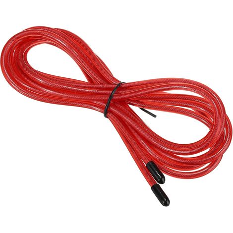 10 Feet Speed Jump Rope Replacement Cable 4.5mm Jump Rope Replacement for High Speed Skipping Ropes, Red (1/5)