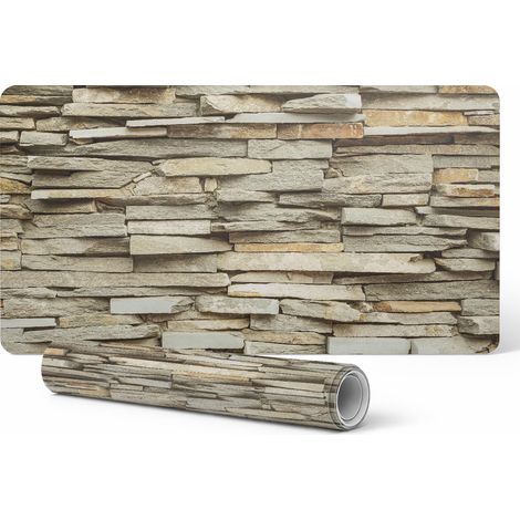 Alfombrilla de escritorio Stone Wall para teclado y accesorios, 90x45 cm.