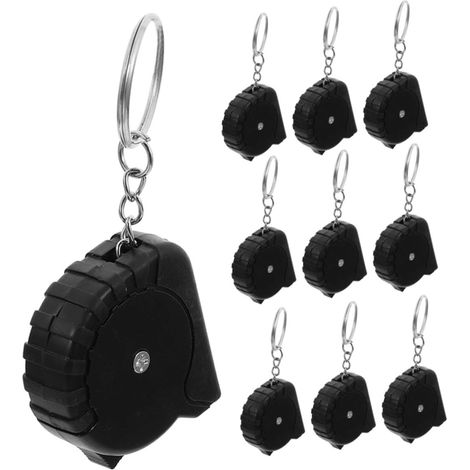 Lot de 10 mini mètres rubans poche rétractables automatiques en (1/5)