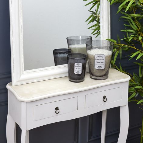 Bougie - HOME DECO FACTORY - Parfumée - Verre Bulle - Gris (1/4)