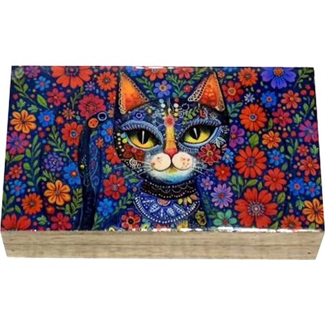 Cassetta decorativa per gatti, design originale, ideale per l'organizzazione della casa, accessorio dallo stile moderno, regalo perfetto