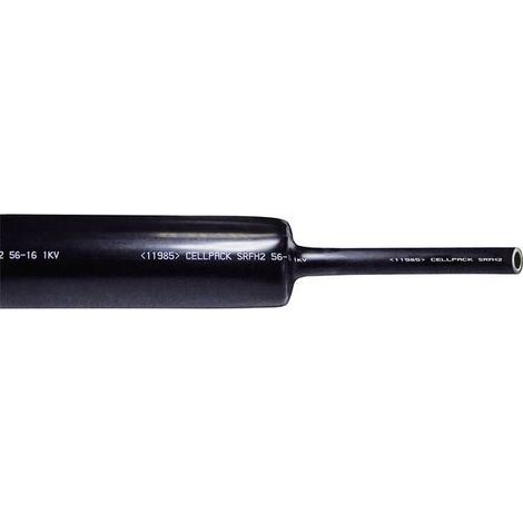 CellPack 144498 Termoretraibile con colla Nero 21 mm 7 mm Restringimento:3:1 1 pz.