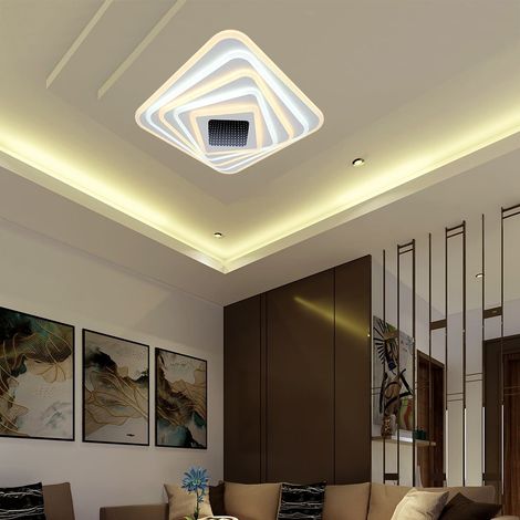 V-TAC VT-7958 Lustre décoratif LED 150w effet 3D variable avec télécommande 50507cm CCT 3in1 3000K + 6500K - 15356 (1/5)