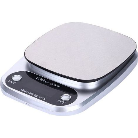 Balance de cuisine numérique en acier inoxydable – Capacité 10kg – Précision 1g – Écran LCD étanche – Facile à nettoyer et à utiliser (1/5)