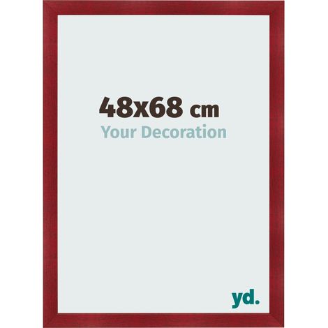 yd. - Cadre photo 48x68 - Vin Rouge Patine - MDF - Pisa (1/5)