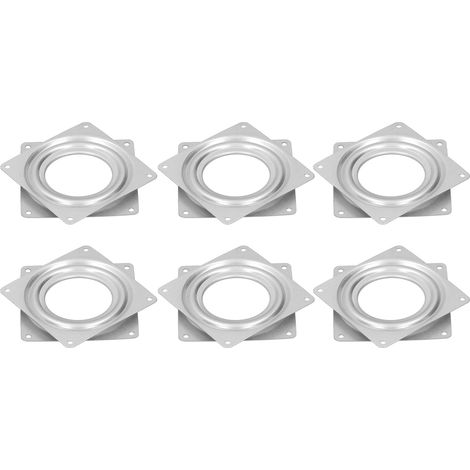 Ensemble de 6 tabourets de bar pivotants carrés de rechange pour fauteuils inclinables, mobilier universel avec plateau pivotant à 360° (1/4)