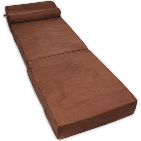 Braune Gästematratze – Campingmatratze – Reisematratze – faltbare Matratze – 70 x 200 x 15 mit Kissen (1/5)