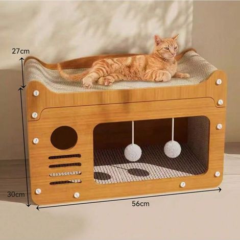 Rascador universel pour mascottes Four Seasons, cama para cats, sin migas, estructura de escalada, juguetes antidesgaste integrados, habitación para cats, rascador sistent al desgaste (1/2)