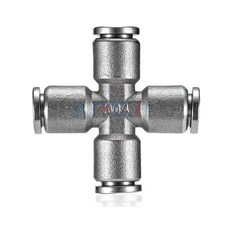 Raccord de tuyau pneumatique en acier inoxydable 304 (PZA-16MM) 14/16 mm, raccord rapide en métal de qualité, haute pression et haute température. (1/5)