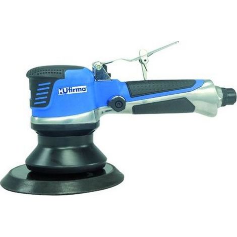 Hu-Firma HULR-150P Levigatrice Pneumatica Rotorbitale ad Aria Compressa con Platorello 150 mm Velcro Attacco 1-4 consumo aria 141,5 lt-min velocita' 11200 giri-min peso 1,84 Kg impugnatura ergonomica 
