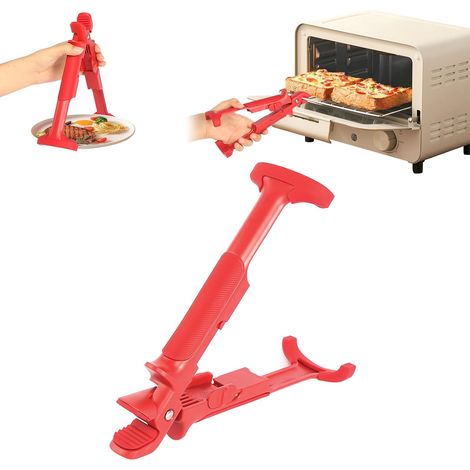 2 in 1 Anti-Burning Tongs for Bowl and Plate Multifunctional Anti Burning Tongs Kitchen Silicone Air Fryer Tongs for Bowls, Plates, Dishes and Hot Saucepans (1/5)